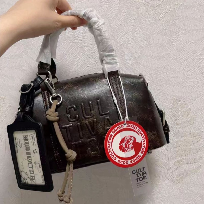 Luxury Y2K Bags - JIAERDI Vintage Stijl Kaartsleuf Boston Handtas