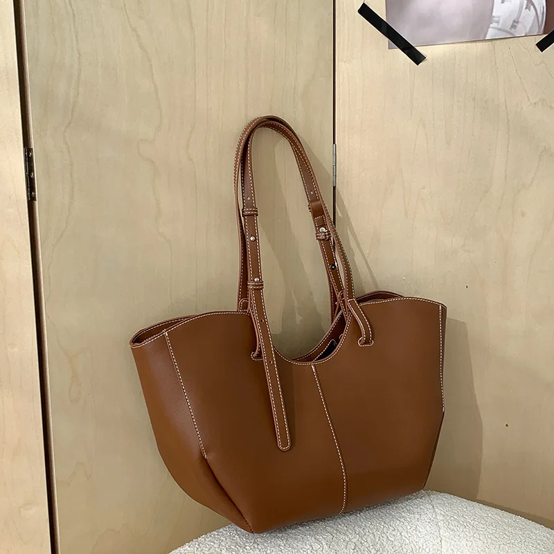 Luxury Bags Shopping - Vintage Dameshandtas Grote Capaciteit Draagbare Winkel-Schoudertas
