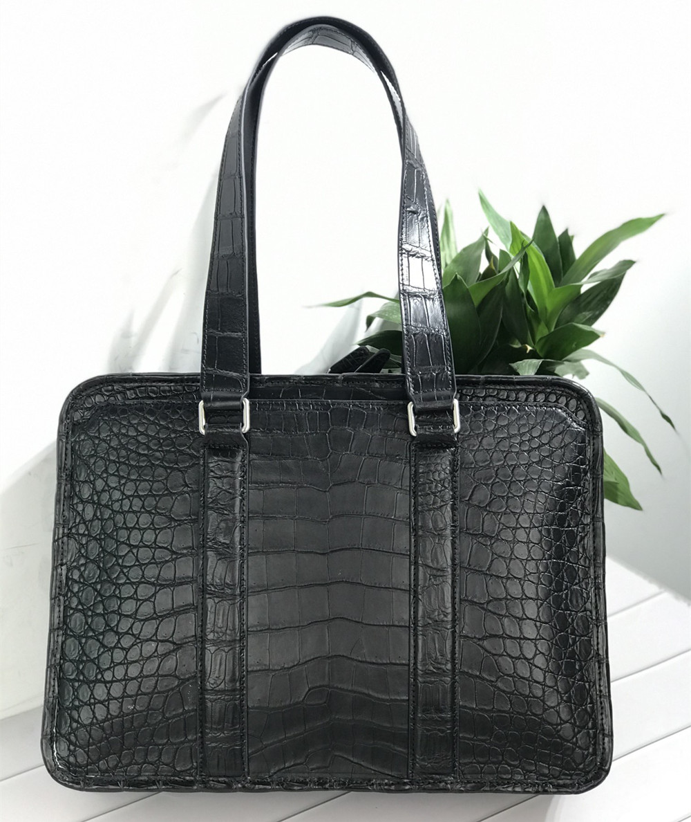 Luxury Bags Shopping - Nieuwe laptoptas van krokodillenleer, echte krokodillenleren
