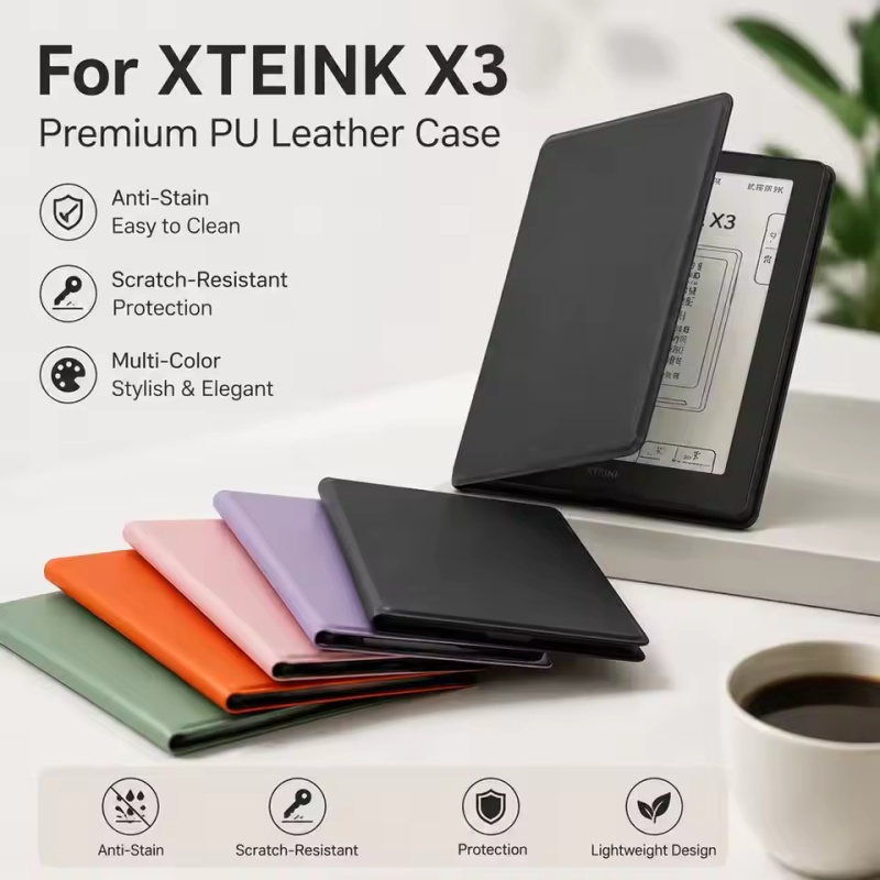 Briefcase Leather Slim - Magnetisch afneembare PU-leren hoes voor XTEINK